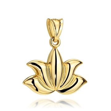 Pandantiv Aur 14K cu Floare de Lotus