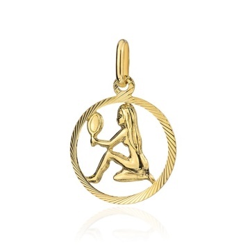 Pandantiv Aur 14K cu Semnul Zodiacal Fecioara