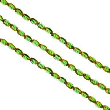 Sirag cristale barrel - verde deschis