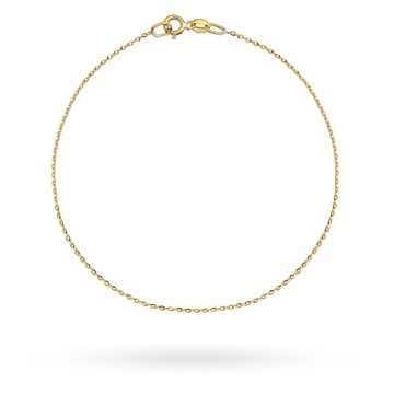 Brățară De Glezna Din Aur 14K - Model Rolo