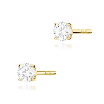 Cercei Aur 14K cu Diamant de Laborator 0.30 ct