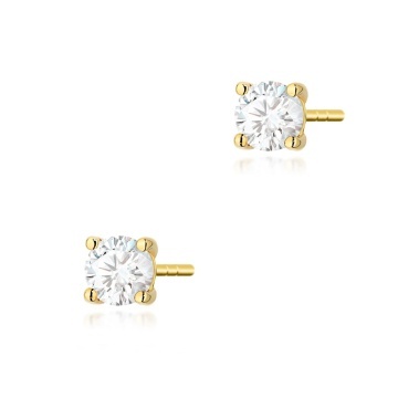 Cercei Aur 14K cu Diamant Natural 0.30 ct