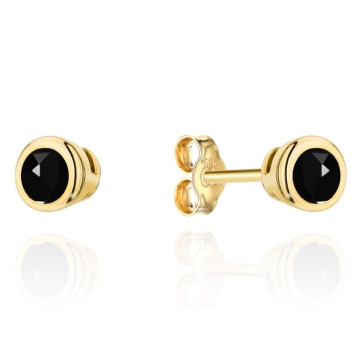 Cercei Aur 14k cu Zirconii Negre
