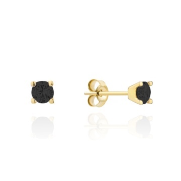 Cercei Aur 14k cu Zirconii Negre