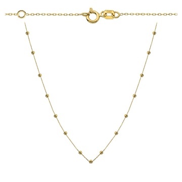 Colier cu Bilute- Aur 14k
