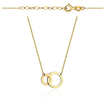 Colier cu Cercuri Intrepatrunse- Aur 14k