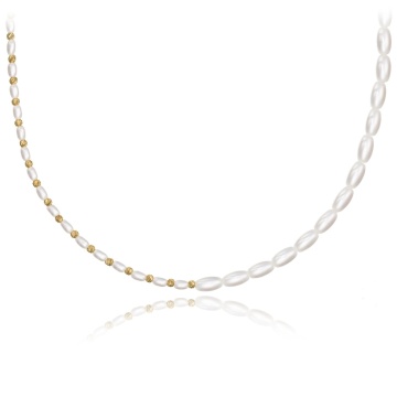 Colier Perlisse din AUR 14K cu Perle Mallorca