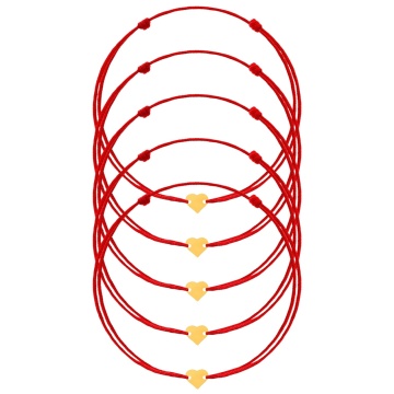 Engros Lot 5 brățări Inimiora Clasic Collection din Aur 14K