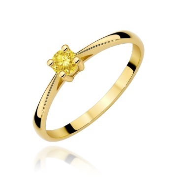 Inel Aur 14K cu Diamant de Laborator 0.15 ct