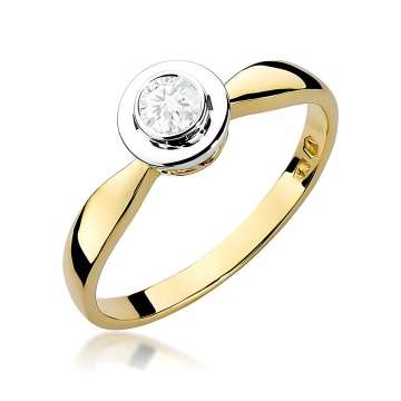 Inel Aur 14K cu Diamant de Laborator 0.25 ct