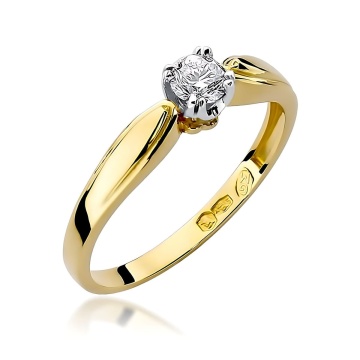 Inel Aur 14K cu Diamant de Laborator 0.25 ct