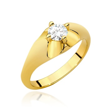 Inel Aur 14K cu Diamant de Laborator 0.40 ct