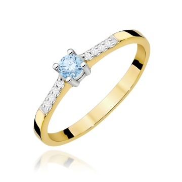 Inel Aur 14K cu Diamante de Laborator 0.22 ct