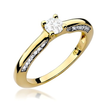 Inel Aur 14K cu Diamante de Laborator 0.44 ct
