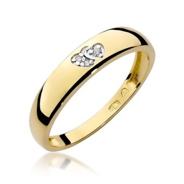 Inel Aur 14K cu Diamante Naturale 0.02 ct
