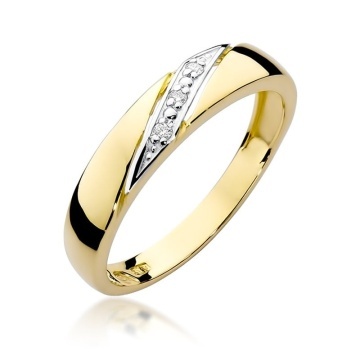 Inel Aur 14K cu Diamante Naturale 0.02 ct