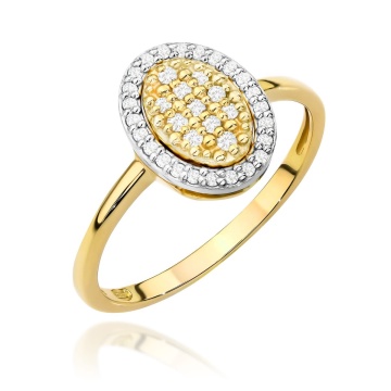 Inel Aur 14K cu Diamante Naturale 0.20 ct