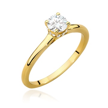 Inel Aur 14K cu Diamante Naturale 0.46 ct