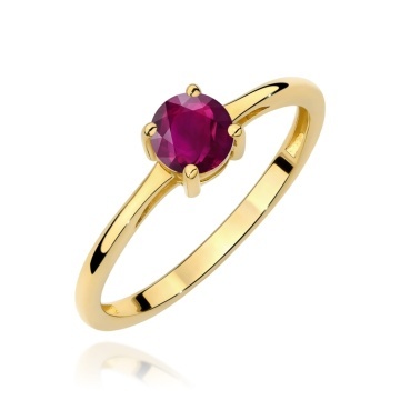 Inel Aur 14K cu Rhodolite 0.60 ct