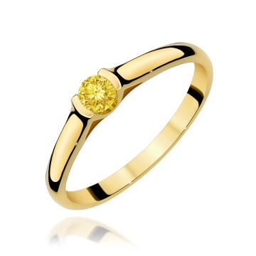Inel Aur 9K cu Diamant de Laborator 0.15 ct