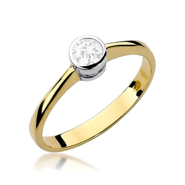 Inel Aur 9K cu Diamant de Laborator 0.25 ct