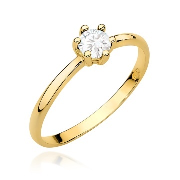 Inel Aur 9K cu Diamant Natural 0.30 ct