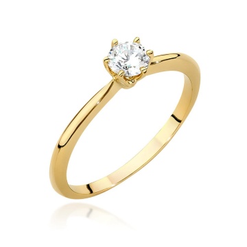 Inel Aur 9K cu Diamante de Laborator 0.50 ct