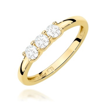 Inel Aur 9K cu Diamante Naturale 0.30 ct