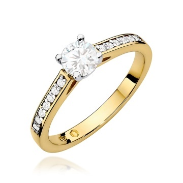 Inel Aur 9K cu Diamante Naturale 0.62 ct