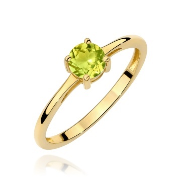 Inel Aur 9K cu Peridot 0.60 ct