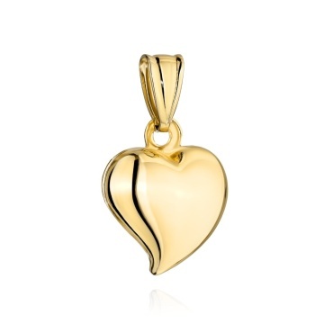 Pandantiv Inimă Fină din Aur 14K - Eleganță Atemporală