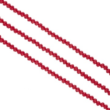 Șirag cristale rondele 3mm - Grena opac