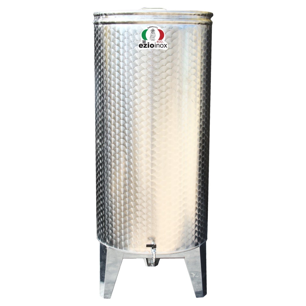 Butoi Cisterna Inox pentru Vin 400 Litri, cu Etansare Capac Parafina