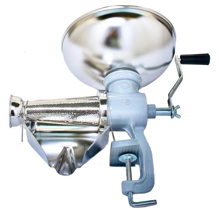 Storcator manual pentru rosii și gemuri cu filtru si paline din inox