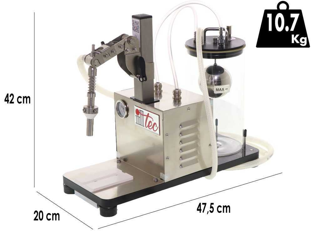 ULTRAFILLER 1 Pro - Masina de Umplere si Imbuteliere Sticle cu Vacuum, 2 Duze - 2 | YEO