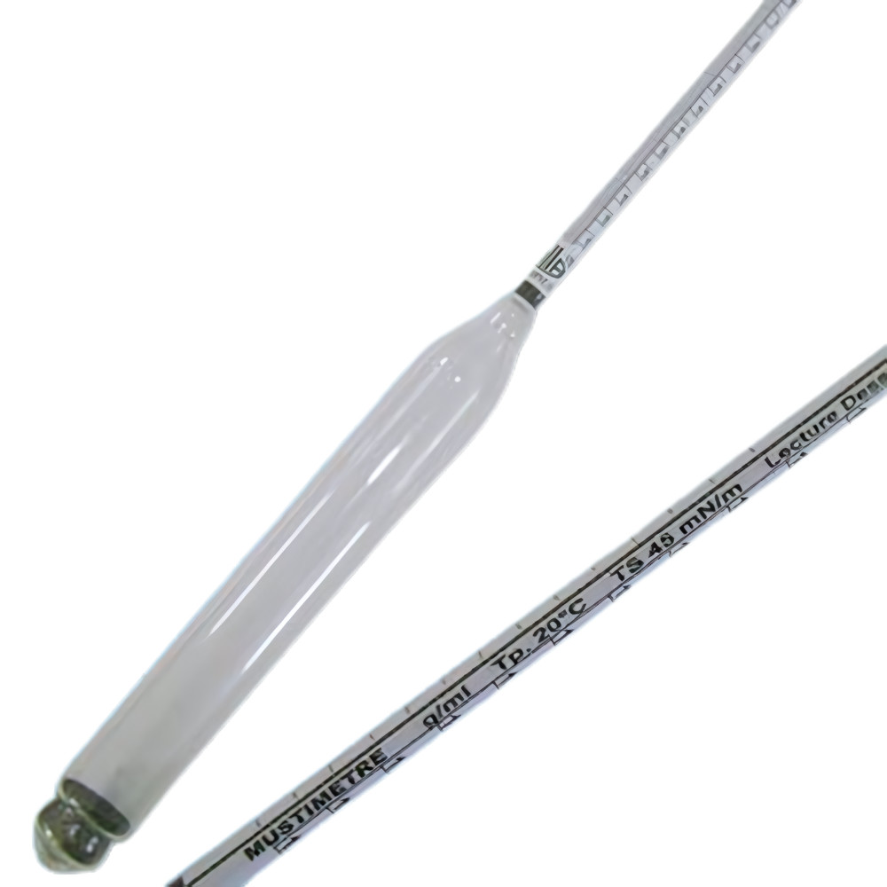 Mustimetru 2 scale masurare Zahar g/ml si Vol. Alcool(4-17%), Profesional, 27cm