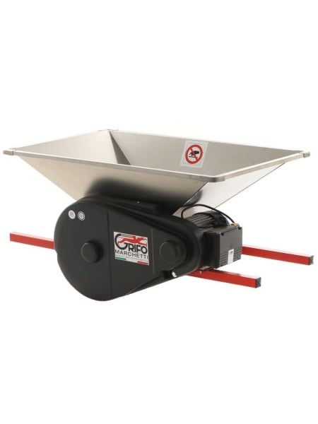 Zdrobitor Electric Mare din Inox pentru Fructe Fără Sâmburi si Struguri – Cuțite Inox, Role Nylon, 1500 kg/ora