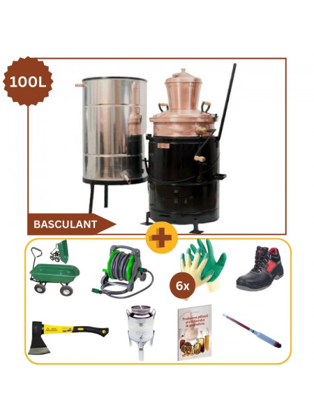 [Pachet Promo] “Gospodarul Priceput, Cazan 100 Litri Basculant + Accesorii”