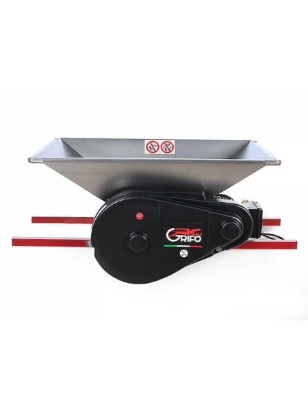 Zdrobitor Electric Mare din Inox pentru Struguri – Hopper 950×600 mm, Role Nylon 280 mm, 1500kg/ora