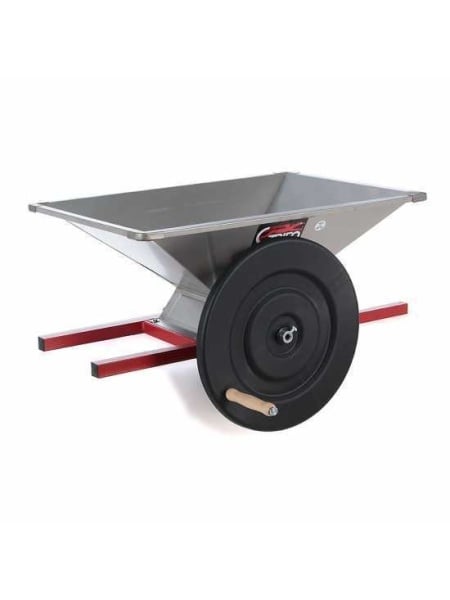 Zdrobitor Manual din Inox pentru Struguri – Role Nylon, Hopper 800×500 mm, 700 kg/ora