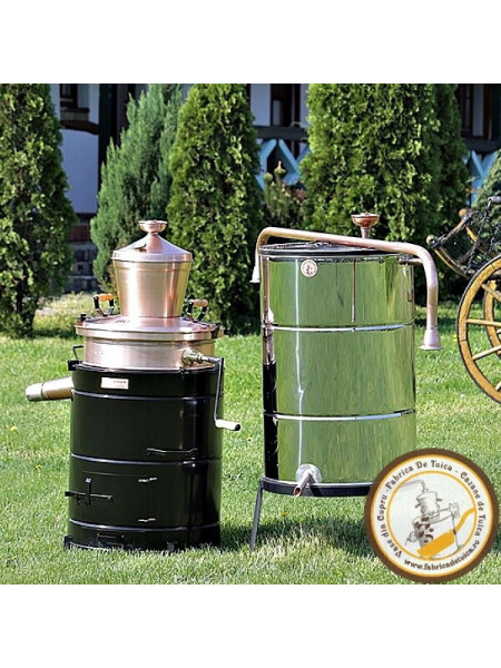 Pachet Promo Cazan 80 litri cu evacuare tip robinet + Kit Motoreductor + Alcoolmetru profesional + Suport alcoolmetru universal