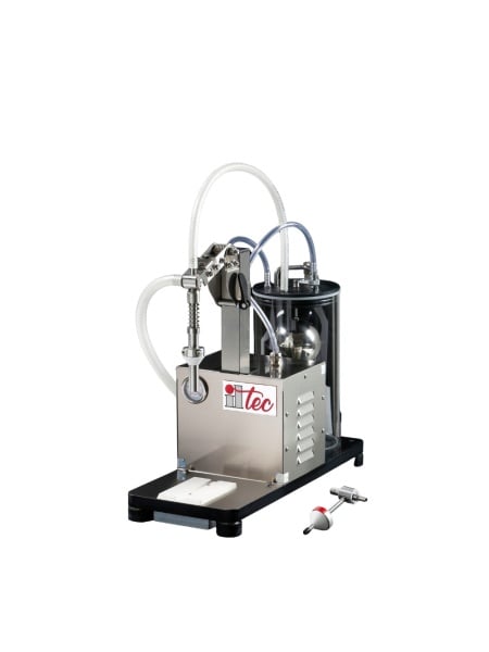 ULTRAFILLER 1 – Mașină de Umplere si Imbuteliere Sticle cu Vacuum, cu O Singură Duză