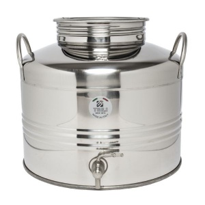 Butoi Inox 25 Litri pentru Tuica, Palinca, Ulei, Lapte, cu Robinet Inclus - Img 6