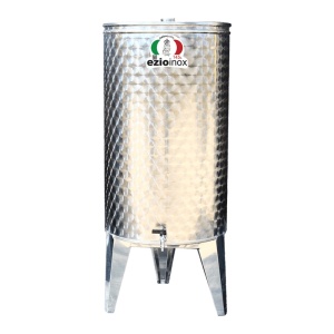 Butoi Inox pentru Tuica, Distilate, 145 Litri, cu Dop Filetat - Img 1