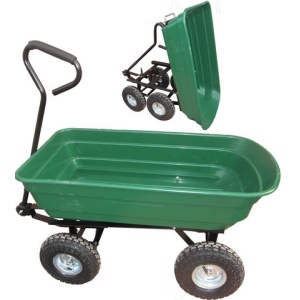 Carucior de gradina, cupa basculabila 75L - Img 6