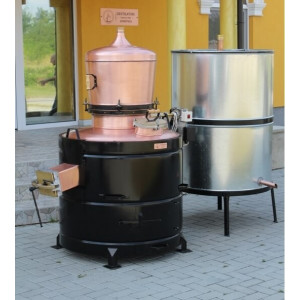 Cazan Tuica 200 Litri Exclusive Cupru 5mm cu Amestecator Electric Motorizat - Img 2