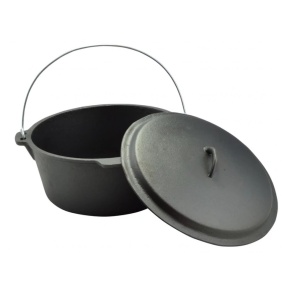 Ceaun Fontă cu Capac 7,2 L – Ideal pentru Gătit Tradițional - Img 1