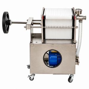 Filtru inox vin cu 20 placi filtrante 20x20 cm, pompa inox si manometru | Grifo FCP20 - Img 9