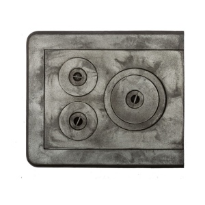 Plita cu rama 3 ochiuri 610 x 530 mm - Img 2