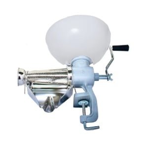 Storcator manual pentru rosii și gemuri cu filtru si tava din inox, palnie nylon - Img 1